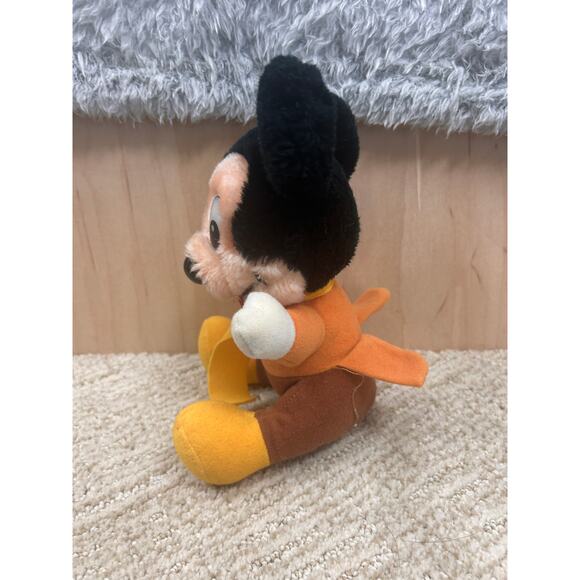 Vintage Disney Mickey Mouse Plush Stuffed Animal Pilot Outfit ~10” - Picture 4 of 8
